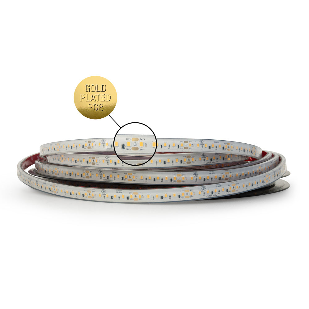 VBDFS-L2835-3000-120-24-WP Weatherproof LED Strip, 980Lm/m (298Lm/ft) 10W/m(3W/ft) CCT(3K), Veroboard