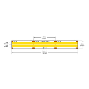 VBDFS-COB960W7-xxxx-24S, Double Run 2180Lm/m(665Lm/ft) 20W/m(6.6W/ft) CCT(2.7K, 3K, 3.5K)