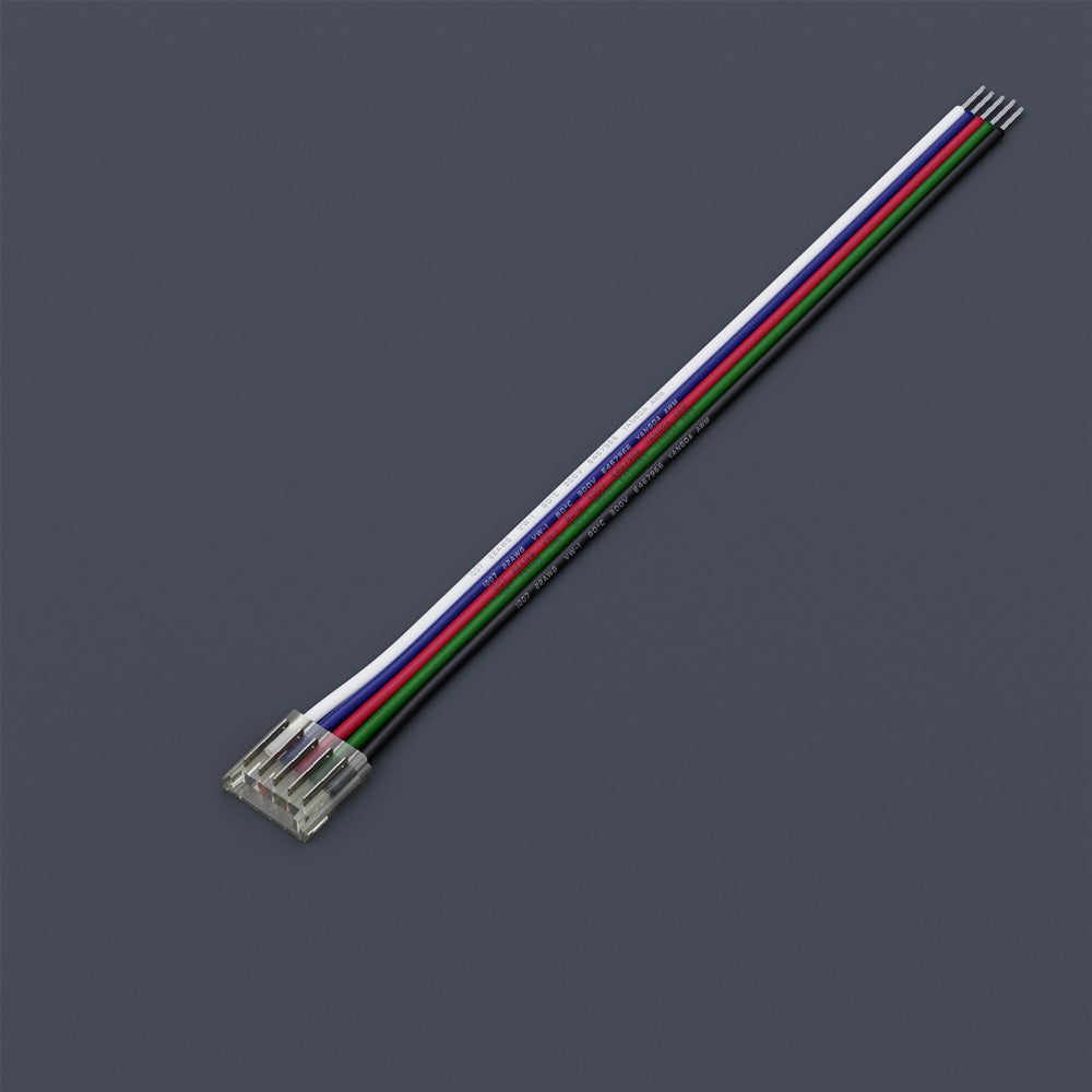 VBD-50RGBWBC-12mm-1S1W LED Strip to Wire RGBW Connector