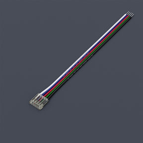 VBD-50RGBWBC-12mm-1S1W LED Strip to Wire RGBW Connector