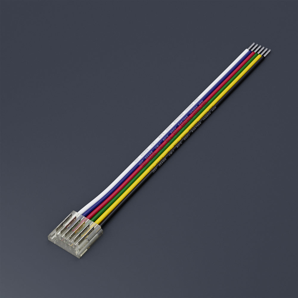 VBD-50RGBWWBC-12mm-1S1W LED Strip to Wire RGBWW Connector