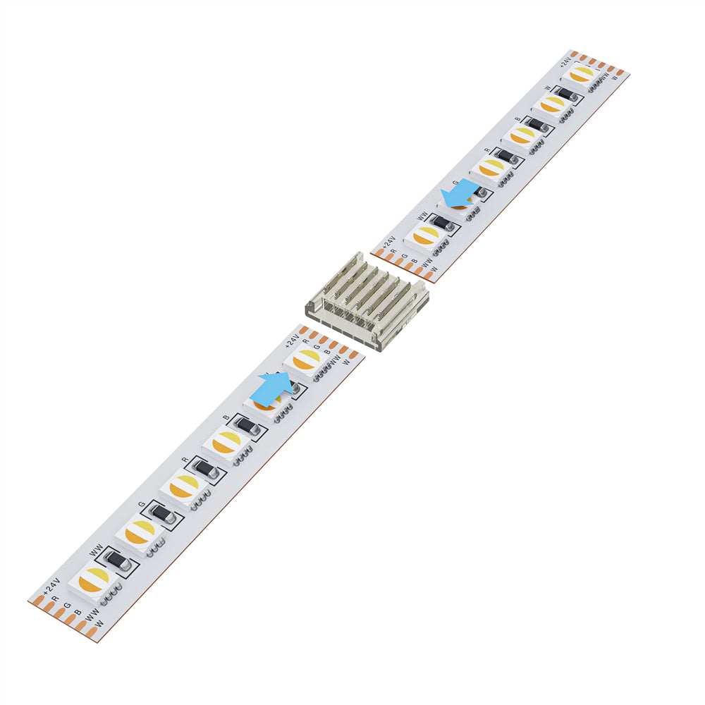 VBD-50RGBWWBC-12MM-2S LED Strip to Strip RGBWW Connector