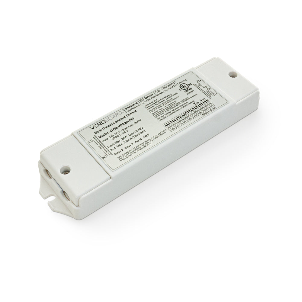 OTM-VPA20-DIP Selectable (5 in 1 Dimming) Constant Current LED Driver 250mA~700mA 3-42V 20W