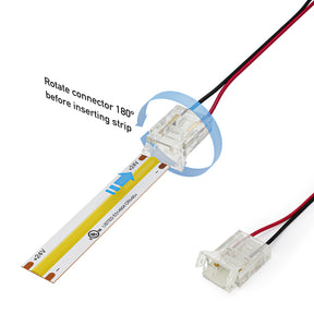 VBD-CLP-10mm-1S1W LED Strip to Wire Clip Connector