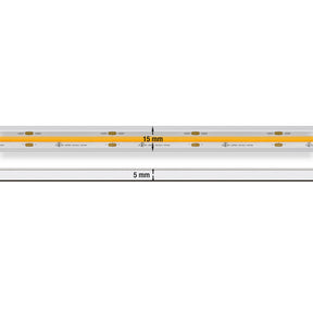 VBDFS-COB480W4.5-xxxx-24-WP Waterproof COB LED Strip, 1190Lm/m (363Lm/ft) 14W/m(4.5W/ft) CCT(2.7K, 3K, 3.5K, 4K, 5K)