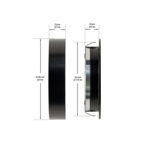 VBUN-2R25-1224V-6CCT-Black Cabinet Light 12-24V 2.7W 6CCT