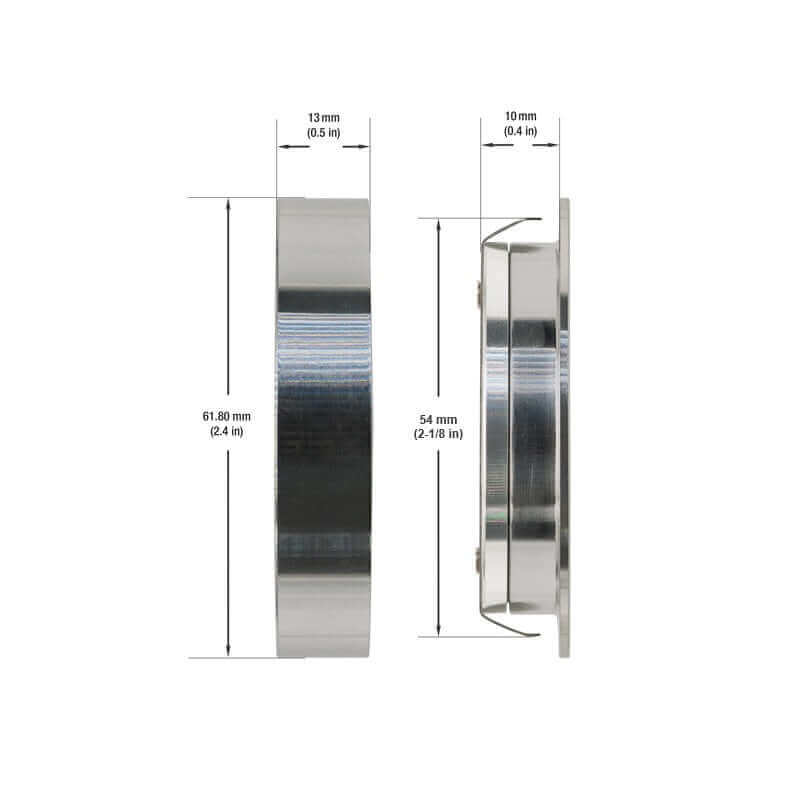 VBUN-2R25-1224V-6CCT-Chrome Cabinet Light 12-24V 2.7W 6CCT