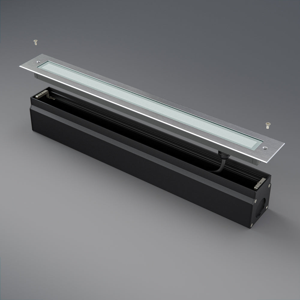 VBD-I-LIN-2F-30-24V-3K 20-inch Outdoor Linear Recessed LED Inground Light