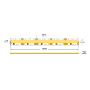 VBDFS-COB640W4.5-27-60-24S COB Hybrid Adjustable Color Temperature LED Strip, 14W/m(4.5W/ft)