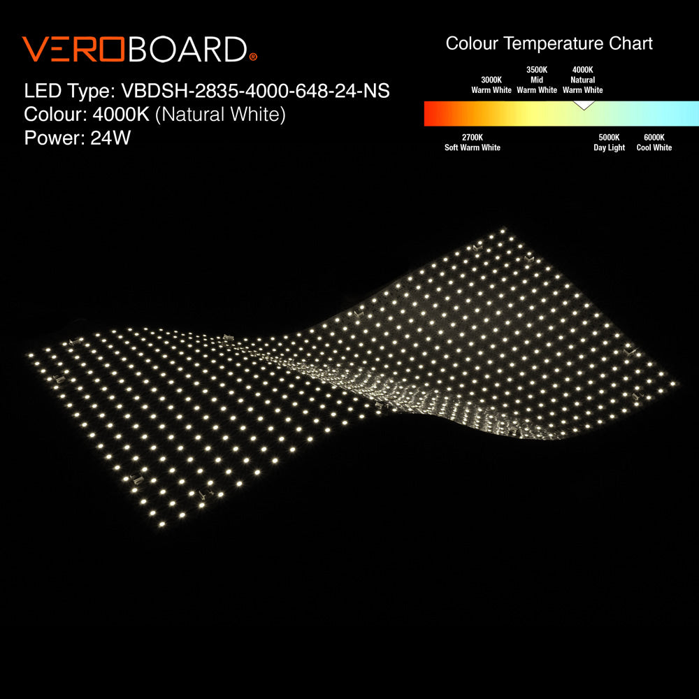 VBDSH-2835-4000-648-24-NS Flexible LED Backlighting Sheet