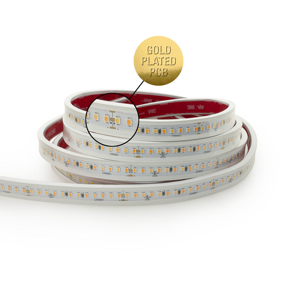 VBDFS-2835-CW&WW-168-24-WP Hybrid Adjustable Color Temperature LED Strip, 15W/m(5W/ft)