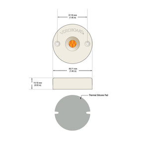 VBDMDL-4838 120V AC Dimmable COB LED Light Engine, 12W/14W/16W, 2700K/3000K/4000K