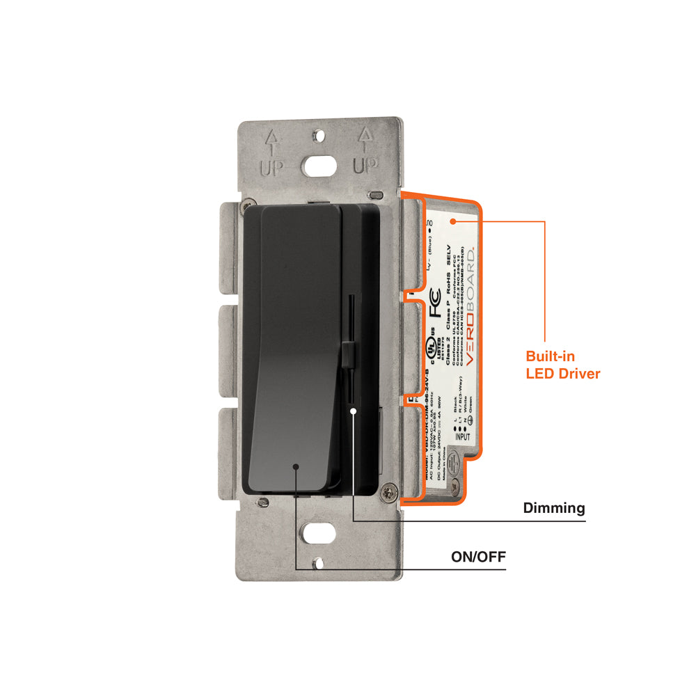 VBD-DR-DIM-96-24V-B Dimmer+Driver 2in1 96W 24V class2. Single pole/ 3Way