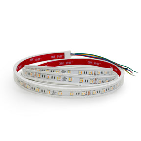 VBDFS-5050-WRGBWW-60-24-WP Waterproof COB LED Strip, 18W/m(5.5W/ft) CCT(RGB + Tunable White)