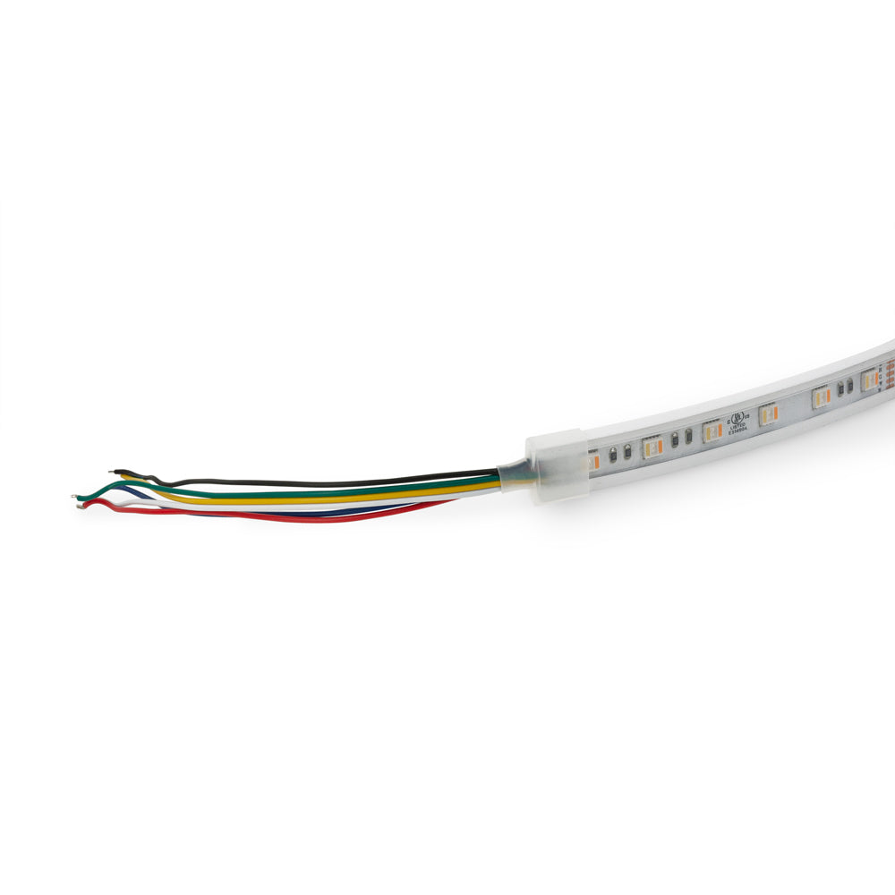 VBDFS-5050-WRGBWW-60-24-WP Waterproof COB LED Strip, 18W/m(5.5W/ft) CCT(RGB + Tunable White)