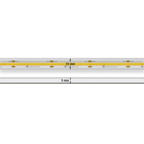 VBDFS-L65COB480W2-3000-24-WP Waterproof COB LED Strip, 470Lm/m (143Lm/ft) 6W/m(2W/ft) CCT(3K)