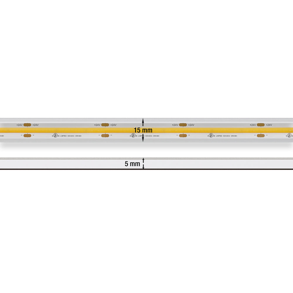 VBDFS-LCOB480W3-3000-24-WP Waterproof COB LED Strip, 580Lm/m (177Lm/ft) 8W/m(2.5W/ft) CCT(3K)