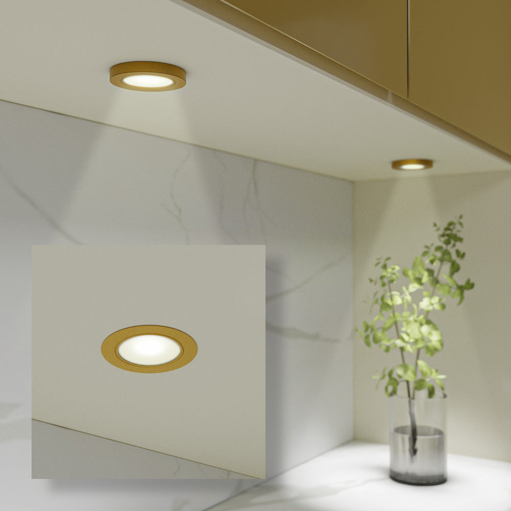 VBUN-R25-12V-Gold Retrofit Cabinet Light 12V 2.5W Matt Series