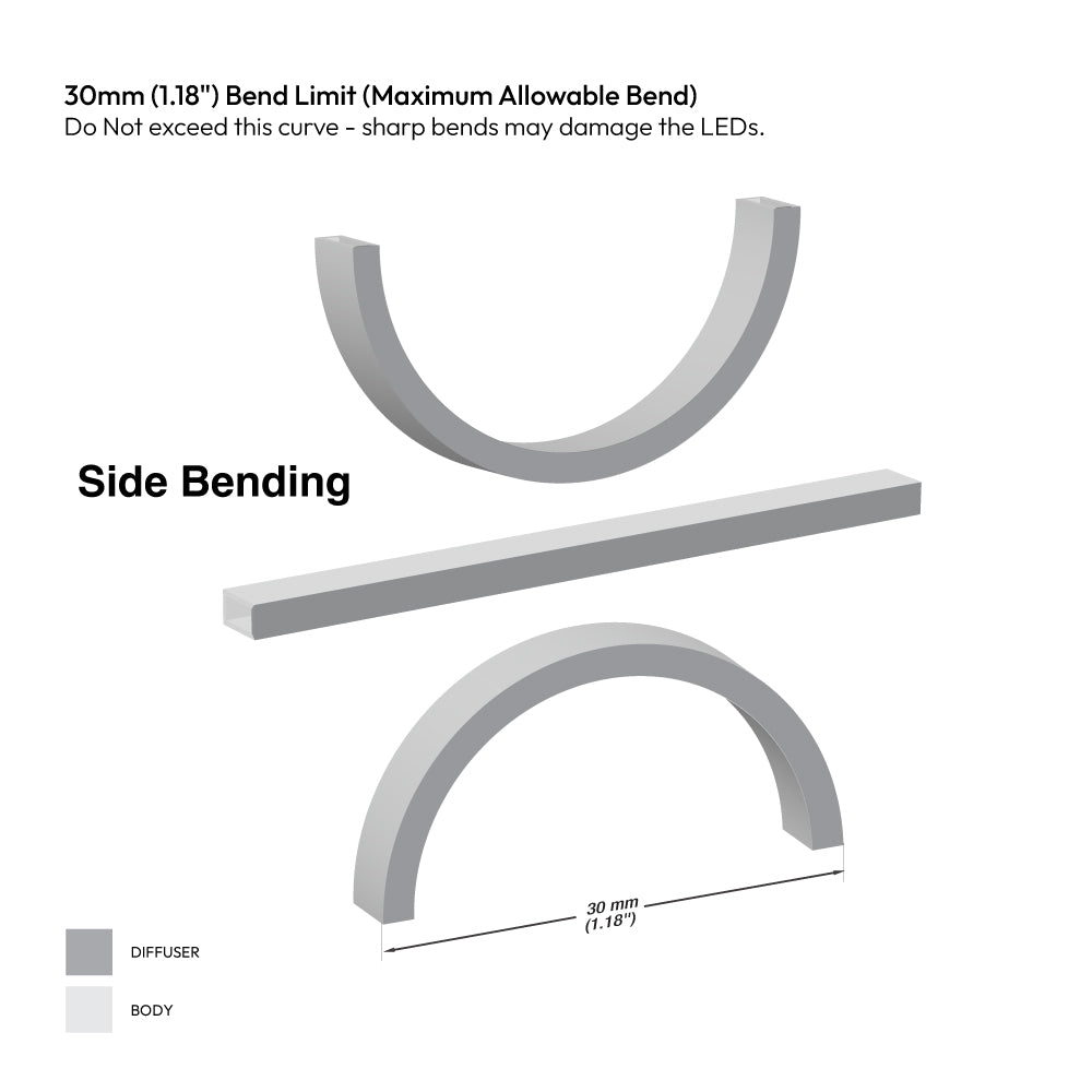 VBDFS-WW Neon-4MM-168 LED/m Flexible Neon LED Strip (5 Meter Roll/ 16.4ft)