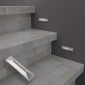 VBD-COB-24V-100L-xxxx-STP4-Silver 4 inch Step Light 24V 0.6W CCT(2.7K, 3K, 3.5K, 4K, 5K)