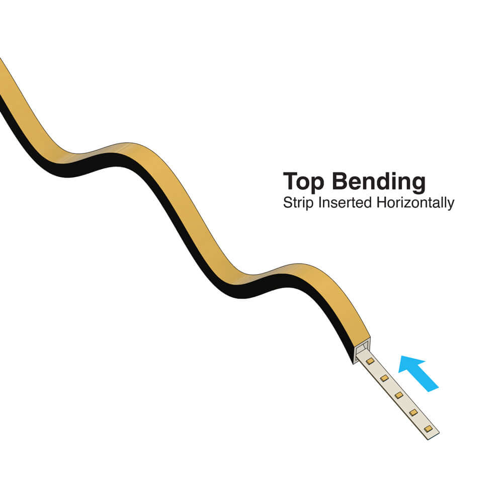 VBD-N1010-SF-B Black Silicone Flexible LED Neon channel