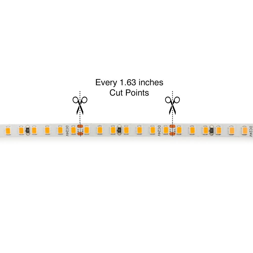 VBDFS-E2835-xxxx-168-24-NS-6 LED strip for neon channel, 24V 3.5(w/ft) CCT(2.7K, 3K, 3.5K, 4K, 5K, Red, Green, Blue, Yellow)