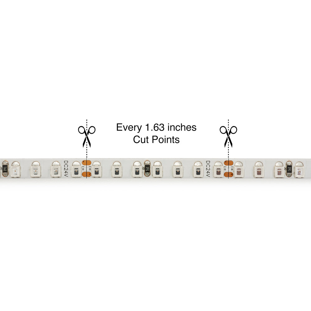 VBDFS-E2835-xxxx-168-24-NS-6 LED strip for neon channel, 24V 3.5(w/ft) CCT(2.7K, 3K, 3.5K, 4K, 5K, Red, Green, Blue, Yellow)
