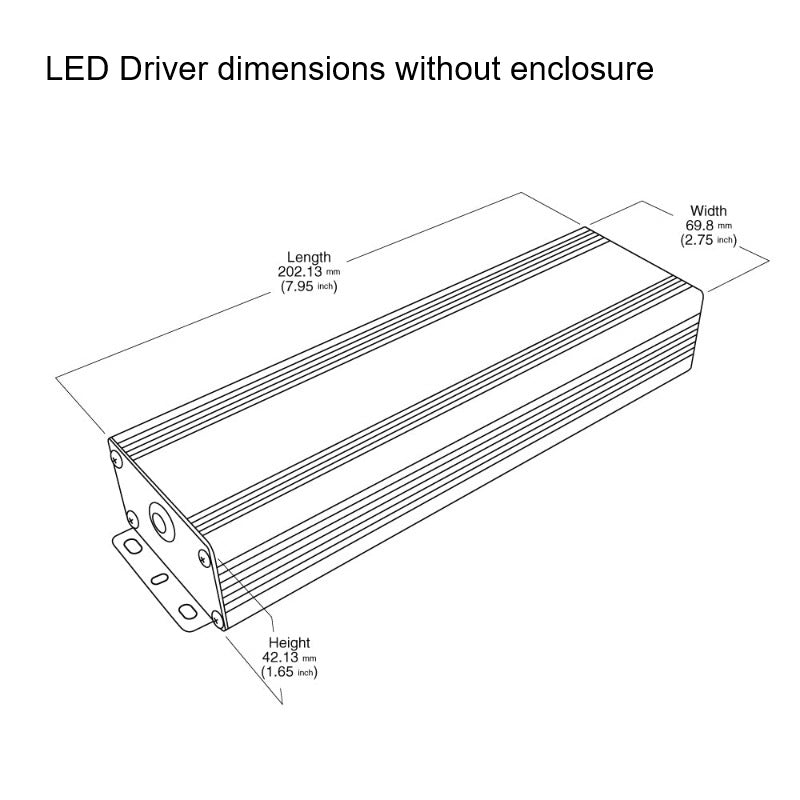 VBD-012-080VTD2JV2 Triac & 0-10V Dimmable Constant Voltage LED Driver 12V 80W