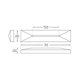 VBD-COB-24V-100L-xxxx-STP4-Silver 4 inch Step Light 24V 0.6W CCT(2.7K, 3K, 3.5K, 4K, 5K)