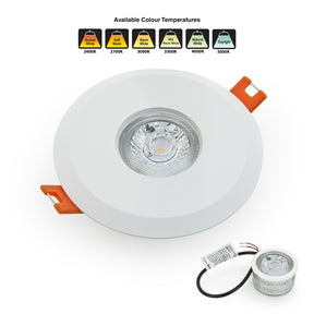 VBD-MTR-7W Low Voltage IC Rated Recessed Light Trim, Veroboard 
