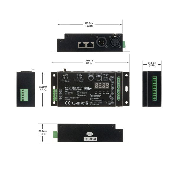 DMX512 and RDM Decoder, Veroboard