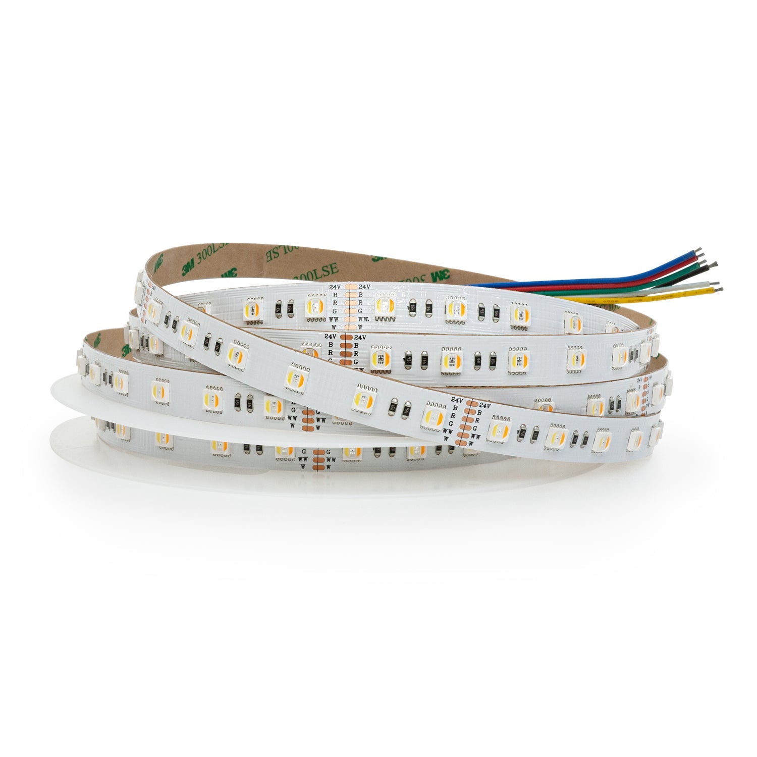 VBDFS-5050-WRGBWW-60-24-NS Color Changing LED Strip, 18W/m(5.5W/ft) WRGBWW led strip, led ribbon veroboard