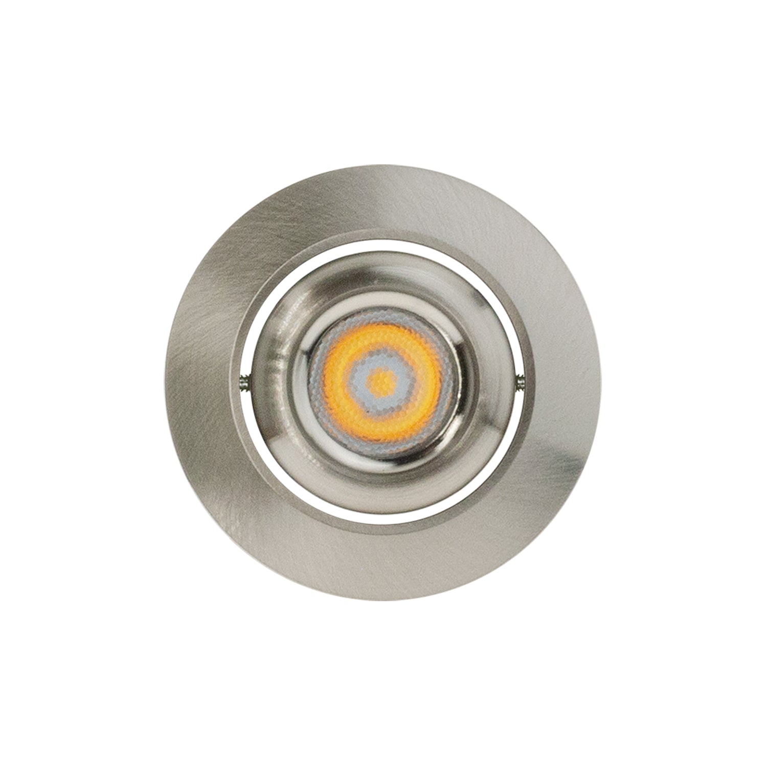 12V 3W Brushed Nickel Ceiling Light Round, RD24-3W-30K-BN, Veroboard