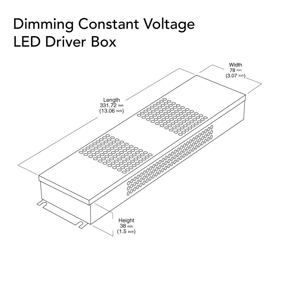 VBD-012-024DM Triac Dimmable Constant Voltage LED Driver 12V 24W