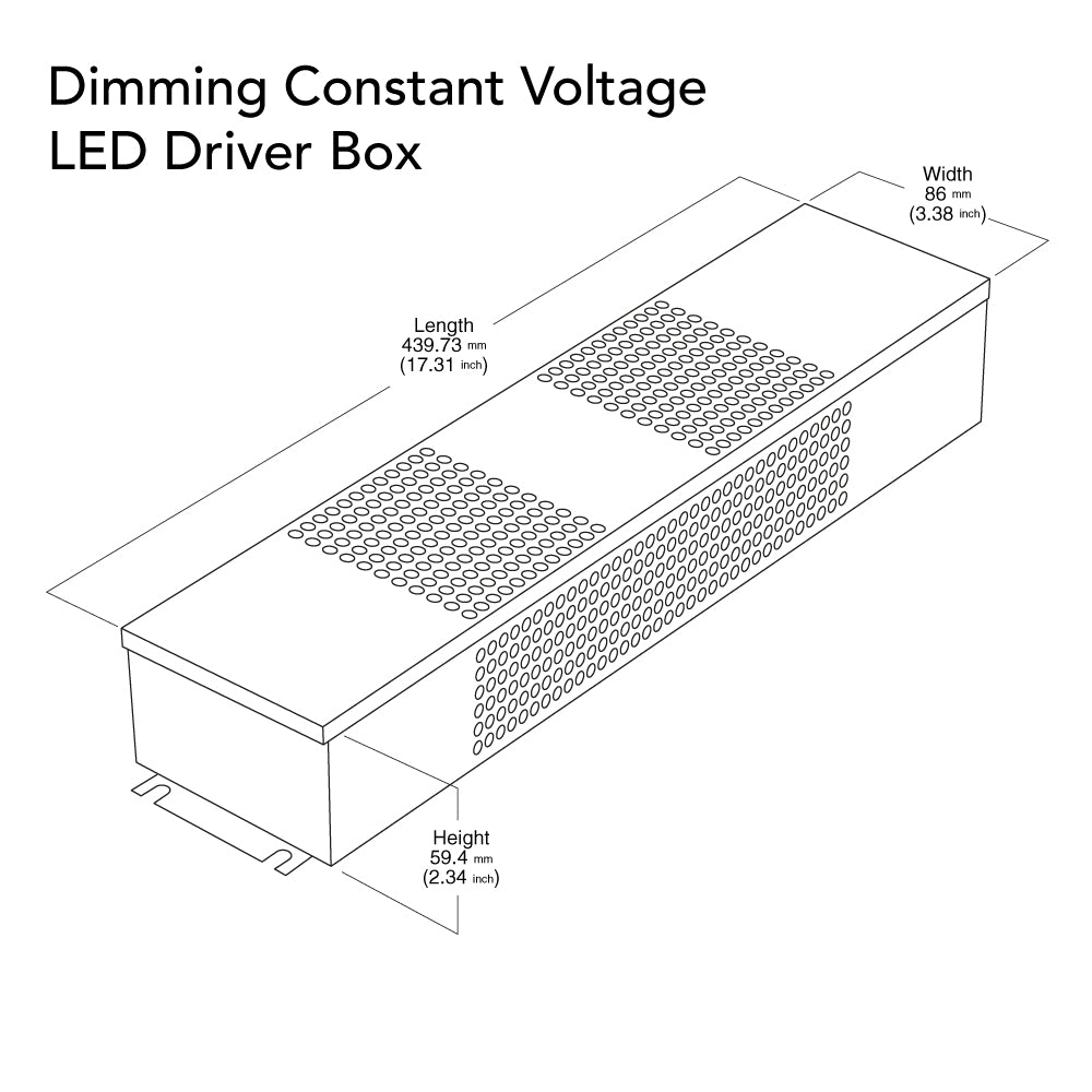 24V 300W Triac Dimmable LED Driver VBD-024-300VTHWJ, Veroboard