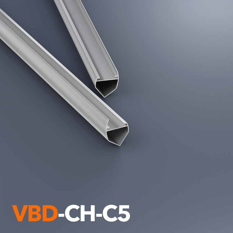 VBD-CH-C5 Show case Linear Aluminum Channels 2Meters(78.7in), Veroboard