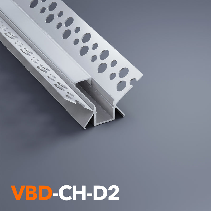 VBD-CH-D2 Wall/Ceiling Corner(Inside) Aluminum Channel 2.4Meters(94.4in) and 3Meters(118in), Veroboard