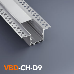 VBD-CH-D9 Drywall(Plaster-In) Aluminum Channel 2.4Meters(94.4in) and 3Meters(118in), Veroboard