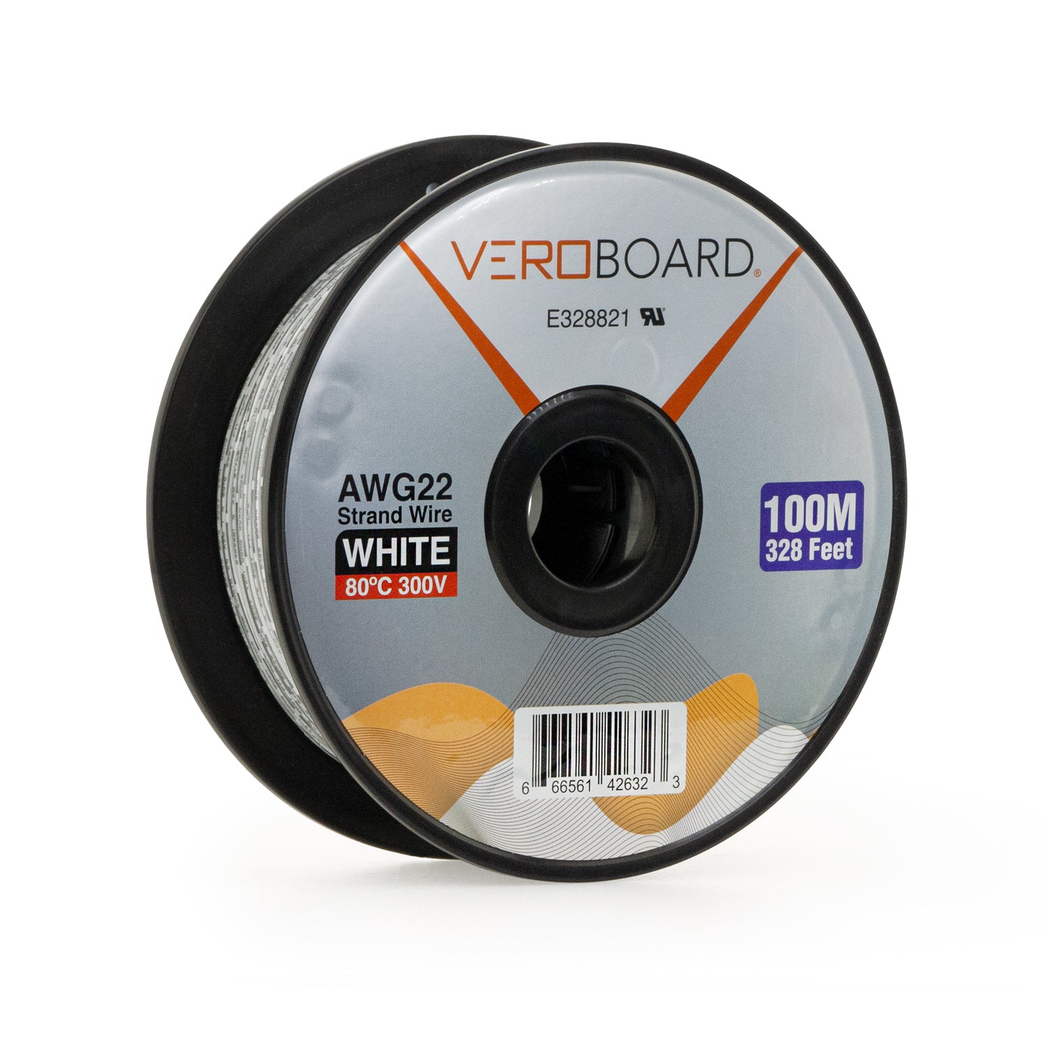 VBD-328-22AWG-W Stranded Wire, Veroboard