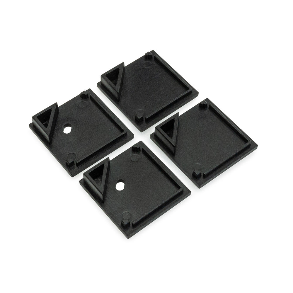 VBD-CH-C4B Black Corner Mount Square Linear Aluminum Channel 2.4Meters(94.4in) and 3Meters(118in), Veroboard