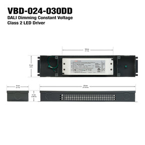 VBD-024-030DD Dali Dimmable Constant Voltage LED Driver, Veroboard