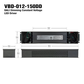 VBD-012-150DD Dali Dimmable Constant Voltage LED Driver, Veroboard