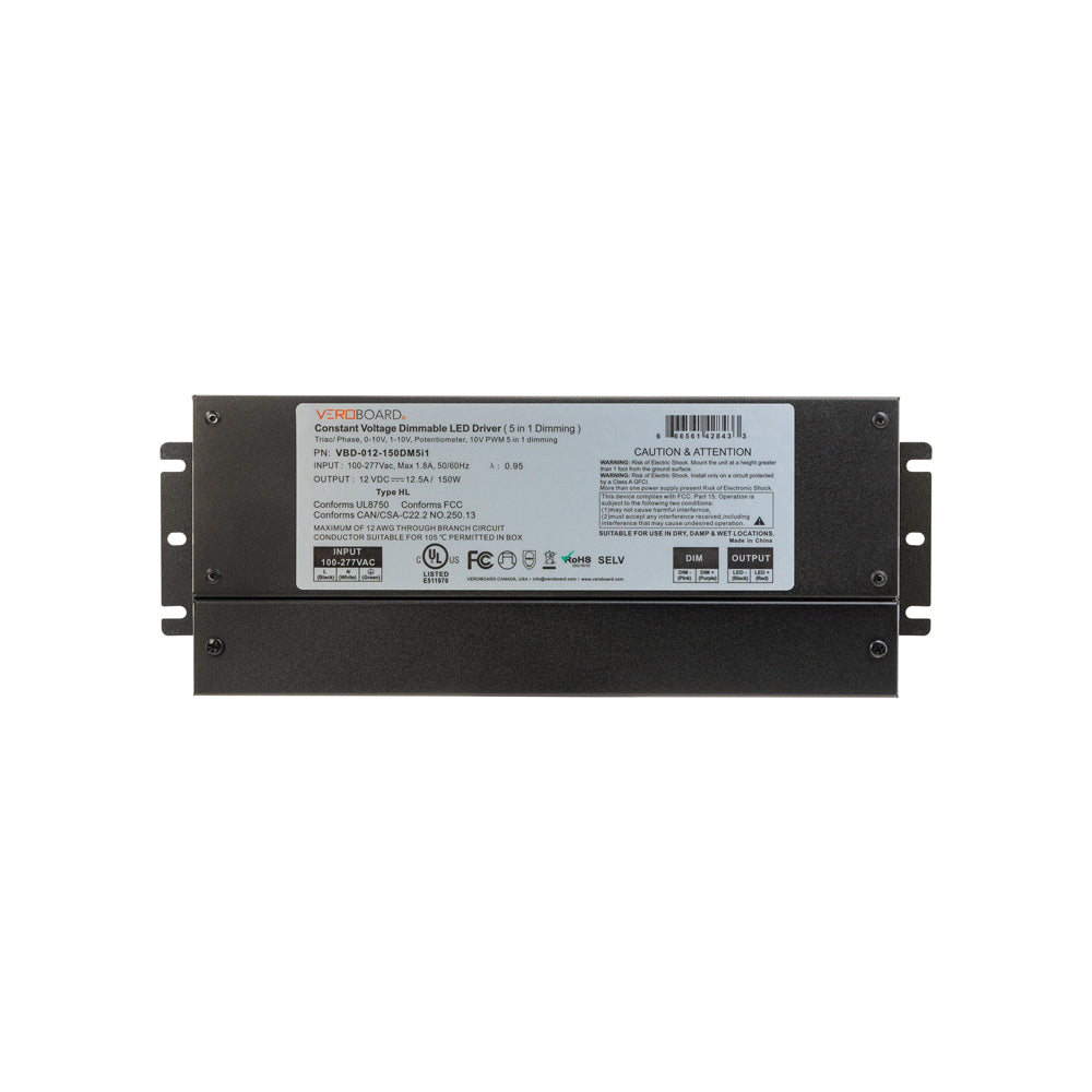 VBD-012-150DM5i1 Constant Voltage Dimmable Driver (5 in 1), Veroboard