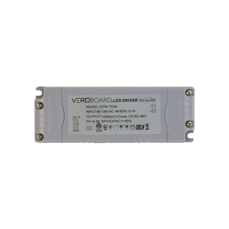 OTM-TD60-1000 Dimmable Constant Current LED Driver 1000mA 42-48V 50W