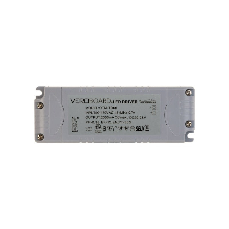 Constant Current 2000mA 20-28V 50W Dimmable OTM-TD60, Veroboard