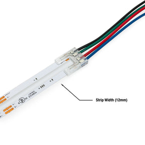 VBD-RGBBC-12MM-1S1W LED Strip to Wire Connector, Veroboard