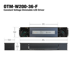 OTM-W200-36-F 0-10V Dimmable Constant Voltage LED Driver 36V 200W, Veroboard 