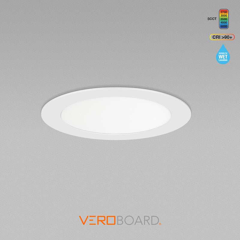 LED-6-S12W-5CCTWH, 6 inch Round Ceiling Light LED Panel, Veroboard 
