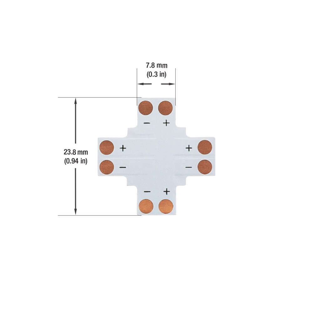 VBD-FPC8-C2A PCB Type Single Color 4 Way Connector(8mm) (Pack of 3)