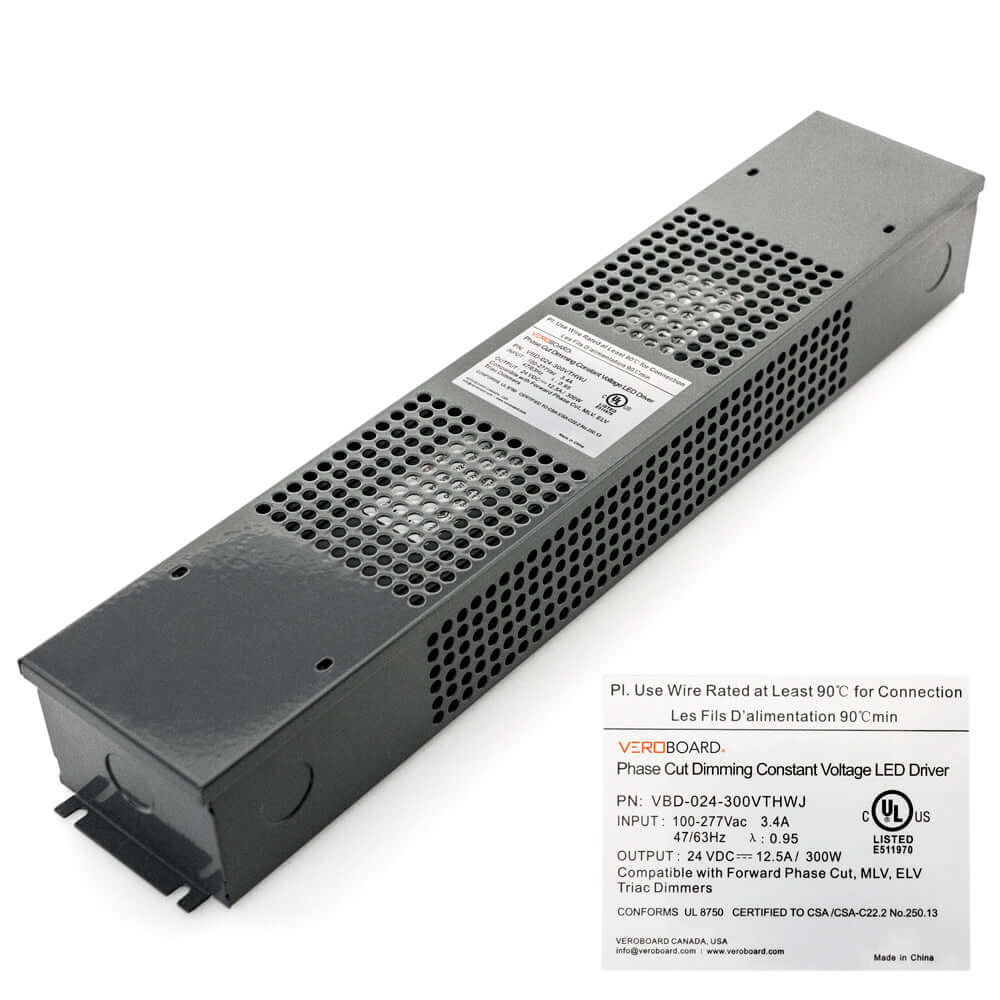 24V 300W Triac Dimmable LED Driver VBD-024-300VTHWJ, Veroboard